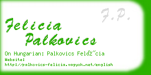 felicia palkovics business card